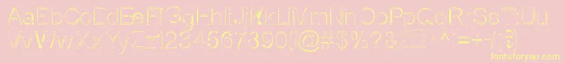 NorthernBookSale Font – Yellow Fonts on Pink Background
