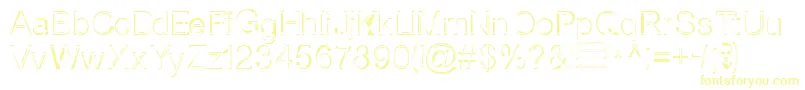 NorthernBookSale Font – Yellow Fonts on White Background