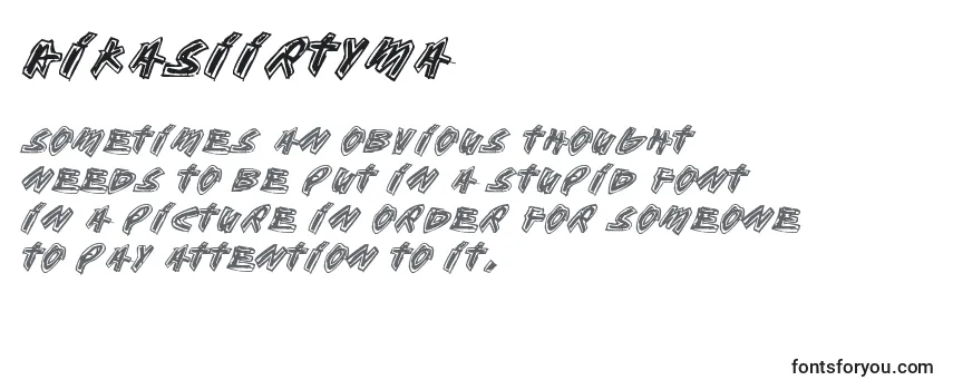 Review of the Aikasiirtyma Font