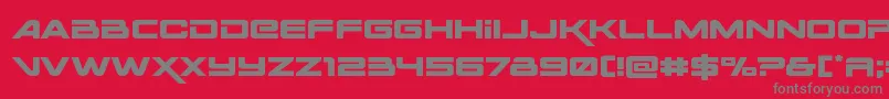 Spacerangerexpand Font – Gray Fonts on Red Background