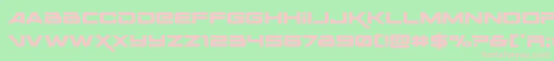 Spacerangerexpand Font – Pink Fonts on Green Background