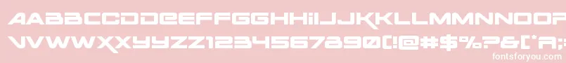 Spacerangerexpand Font – White Fonts on Pink Background