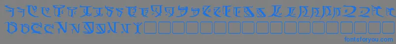 Weitere Informationen zur FalmerBold-Schriftart FalmerBold-Schriftart – Blaue Schriften auf grauem Hintergrund