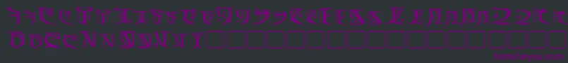 FalmerBold Font – Purple Fonts on Black Background