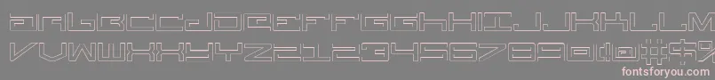 LegionOutline Font – Pink Fonts on Gray Background