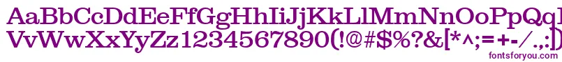 ClarendonRegular Font – Purple Fonts on White Background