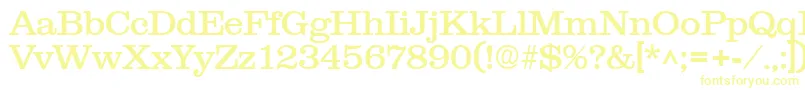 ClarendonRegular-fontti – keltaiset fontit