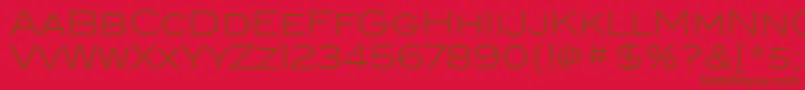 BlairitcTtLight Font – Brown Fonts on Red Background