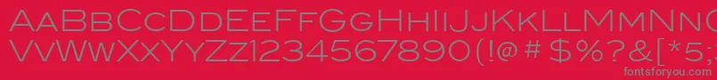 BlairitcTtLight Font – Gray Fonts on Red Background