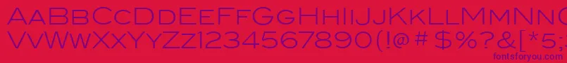 BlairitcTtLight Font – Purple Fonts on Red Background