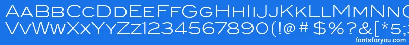 BlairitcTtLight Font – White Fonts on Blue Background
