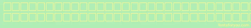 EpicRegular Font – Yellow Fonts on Green Background