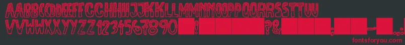JmhEscamasBlackTop Font – Red Fonts on Black Background