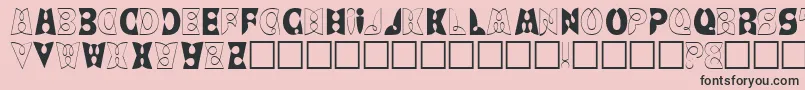 LaytonRegular Font – Black Fonts on Pink Background