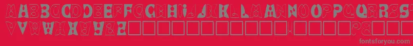 LaytonRegular Font – Gray Fonts on Red Background