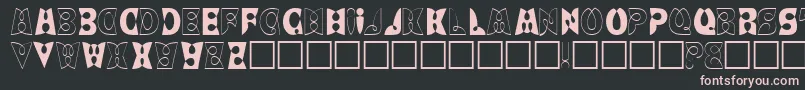 LaytonRegular Font – Pink Fonts on Black Background