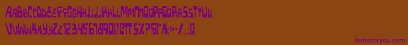 Шрифт XpedCondensed – фиолетовые шрифты на коричневом фоне