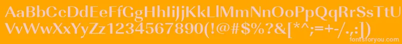 UrwimperialtwidBold Font – Pink Fonts on Orange Background