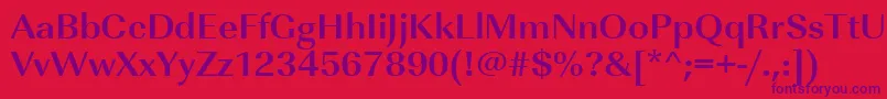 UrwimperialtwidBold Font – Purple Fonts on Red Background