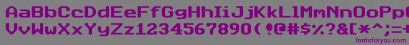 Datasunjustified Font – Purple Fonts on Gray Background