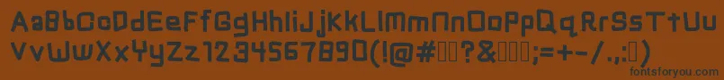 Chuck Font – Black Fonts on Brown Background