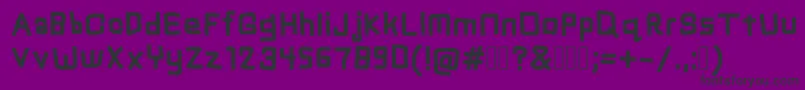Chuck Font – Black Fonts on Purple Background
