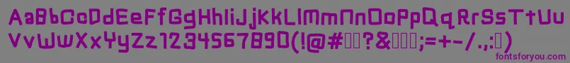 Chuck Font – Purple Fonts on Gray Background