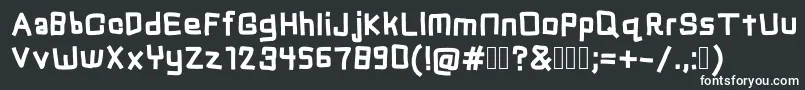 Chuck Font – White Fonts on Black Background
