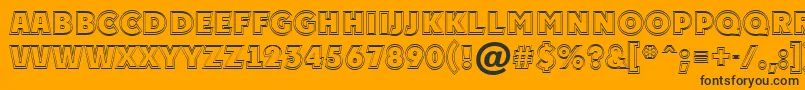 APlakattitul2otlExtrabold Font – Black Fonts on Orange Background