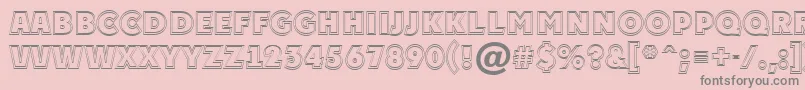 APlakattitul2otlExtrabold Font – Gray Fonts on Pink Background