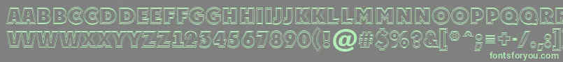 APlakattitul2otlExtrabold Font – Green Fonts on Gray Background
