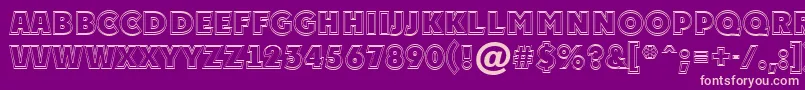 APlakattitul2otlExtrabold Font – Pink Fonts on Purple Background