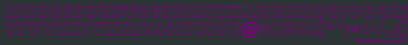 APlakattitul2otlExtrabold-Schriftart – Violette Schriften auf schwarzem Hintergrund