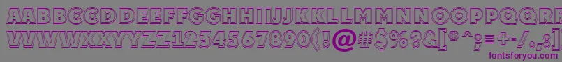APlakattitul2otlExtrabold Font – Purple Fonts on Gray Background