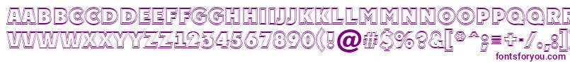 APlakattitul2otlExtrabold Font – Purple Fonts on White Background