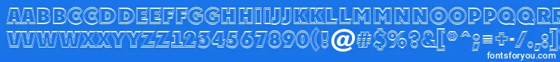 APlakattitul2otlExtrabold Font – White Fonts on Blue Background