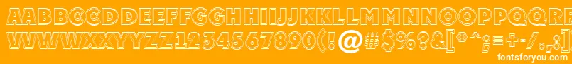 APlakattitul2otlExtrabold Font – White Fonts on Orange Background