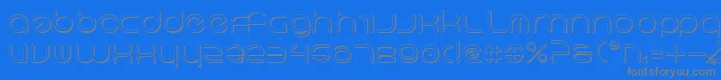 NeoGeo3D Font – Gray Fonts on Blue Background