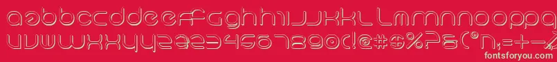 NeoGeo3D Font – Green Fonts on Red Background