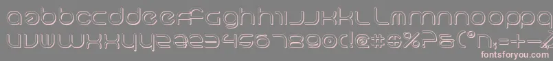 NeoGeo3D-Schriftart – Rosa Schriften auf grauem Hintergrund