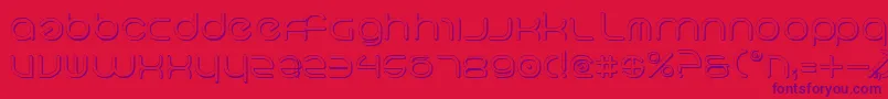 NeoGeo3D Font – Purple Fonts on Red Background