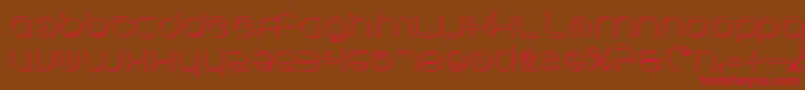 NeoGeo3D Font – Red Fonts on Brown Background