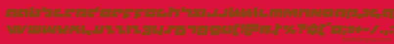 Boomsticksemital Font – Brown Fonts on Red Background
