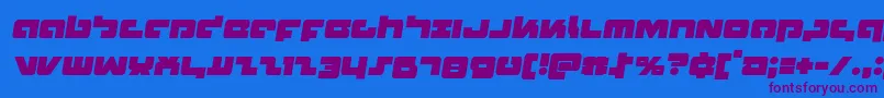 Boomsticksemital Font – Purple Fonts on Blue Background