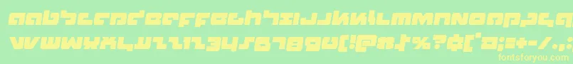 Boomsticksemital Font – Yellow Fonts on Green Background
