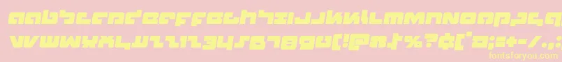 Boomsticksemital Font – Yellow Fonts on Pink Background