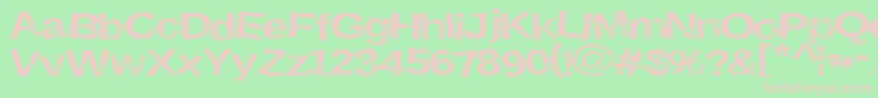 fuente Krustysigns – Fuentes Rosadas Sobre Fondo Verde
