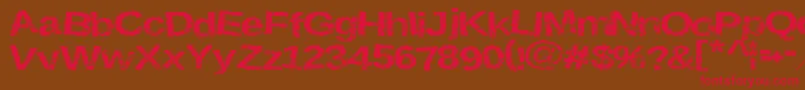 Шрифт Krustysigns – красные шрифты на коричневом фоне