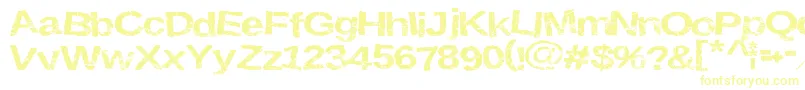 Krustysigns Font – Yellow Fonts on White Background