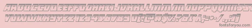 Halfshellheroplatital Font – Gray Fonts on Pink Background
